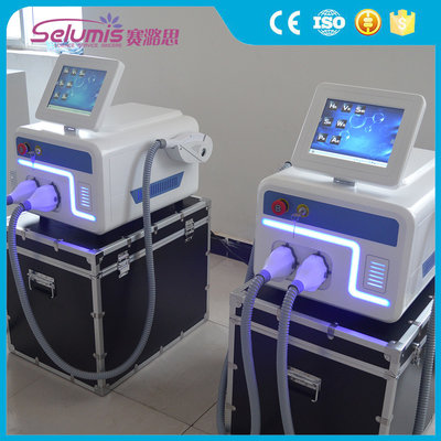 3000W high input power CE approval 10hz fast speed ipl shr hair removal machines with two handles