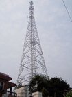 20-100m Height, HDG Lattice telecom steel tower, cellphone steel tower with platforms and ladder system