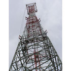 60m Self-supporting 4-legged Lattice Telecom Steel Tower, Design Wind Speed 150kmph, Antenna loading area-15SQM