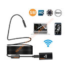 Wireless Endoscope, WiFi Borescope video Inspection Camera with 2.0MP HD Snake Camera with 8 adjustable LED Light