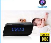 Home security wireless spy cameras clock video baby monitor, 1080P 2 way speaking motion sensor mini hidden spy camera