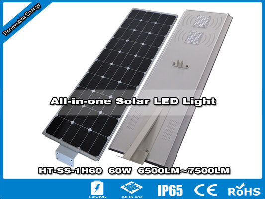 China Hitechled 60W All in one Solar LED Street Light|Lampu PJU LED All-in-one supplier