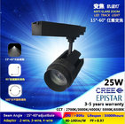 6500K cree light source dimmable led track light 15W to 35W high luminous with 5 yeasr guarantee