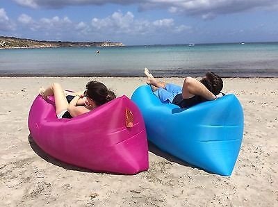 Inflatable Sleeping Lazy Bag Beach Lay Bag Banana Sleeping Bag With Pocket Camping Bed  Camping Lounge Bed Holiday bag