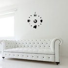 Fashion Acrylic DIY Clock Self Adhesive Interior Wall Creative Decoration Clock Trendy