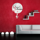 Fashion new design music wall clock mirror wall clock wholesale