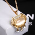 Factory jewelry Direct Sale Queena 18K Rose Gold Jewelry Titanium Steel Chain Lock Long Snake Necklace