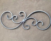 Wrought iron elements for fence or gate decoration