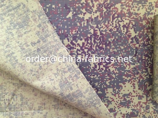 China Polyester cotton T/C 65/35 fabric russian digital printed, waterproof finished for garment company