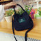 Japanese minimalist mori academic style letter canvas bag slung shoulder bag handbag small bucket bag supplier