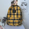 Bag female Korean version of junior and senior high school students wind small fresh day department checked backpack supplier