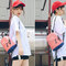 New personality fashion Hong Kong wind mobile phone bag single-shoulder slanting straddle small backpack female backpack supplier
