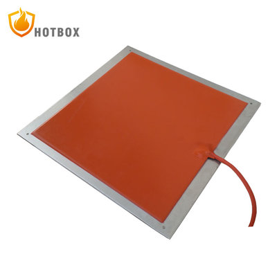 China Customized 12v 24volt Silicone Heater 3D Printer Build Plate Heating Element Adhesived HeatedBed Pad supplier