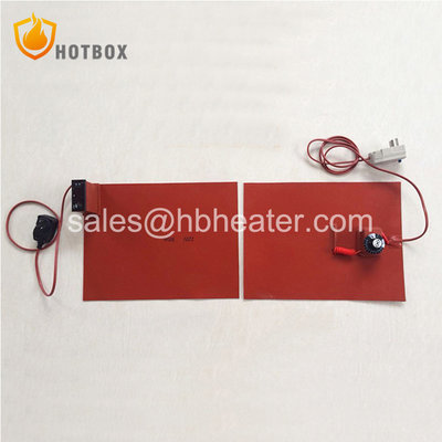 China Silicone rubber heating pad blanket mat with knob type thermostat or digital temperature controller supplier