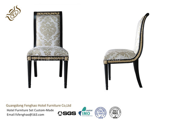 China French Style Modern Cream Fabric Velvet Dining Chairs With Hardwood supplier