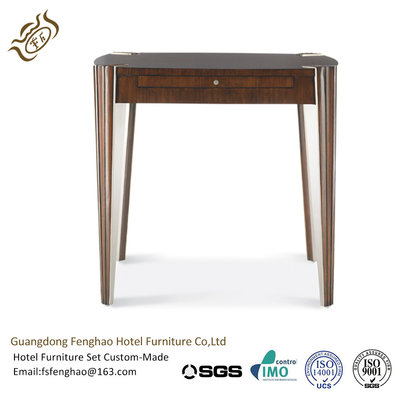 China Bedroom Vintage Chic Wood Console Table Tapered Legs With Drawers supplier
