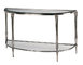 Stainless Steel Console Table Iron Tempered Glass Long Narrow Console Table supplier