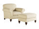 High End Cream Leisure Chair Ottoman Accent Two Arm Chaise Lounge supplier