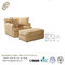 Fabric Upholstered Double Chair And Ottoman With Back Cushion supplier