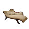 Antique Fabric Reclining Indoor Chaise Lounge Chair Wood Hand Carved supplier