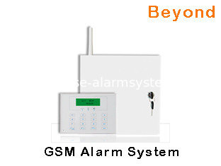 China LCD GSM Metal Case Commercial Alarm System with 8 Wired zones 31 Wireless zones supplier