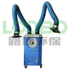 Auto pulse jet cleaning type portable welding fume extractor for one welding or two welding stations