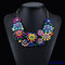 Fashion Womens Color Flower Choker Bib Statement Necklace Collar Chain Pendant supplier