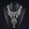 Fashion Charm Jewelry Crystal Necklace Chunky Statement Bib Pendant Choker Chain supplier
