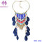 Fashion bead tassel Pendant long Chain Feather Necklace supplier