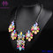 Colorful Candy Color Bead Flower pearl Necklace lady party Jewelry supplier