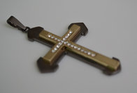 Dark Knight domineering titanium steel cross pendant necklace personalized jewelrySZJ-8008
