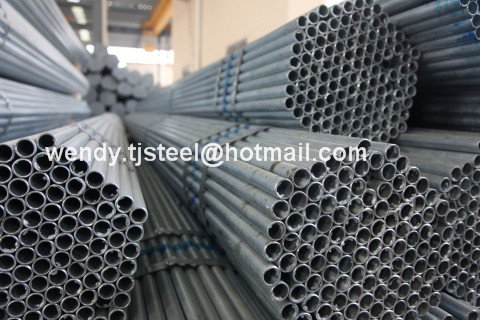 hollow steel pipe fitting / hot dipped galvanized steel pipe / steel pipe welded