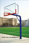 Buried round tube basketball stand -outdoor training type