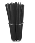 8inch Plastic Flexible drinking straw , black bendable straw , pack of 250ct