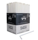 Ø 5mm Flexible Straws, White, Individually Paper Wrapped 380/box, 7 3/4 Inches