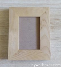 China American alder wood frames, wooden photo frames with glass front and standbacks supplier