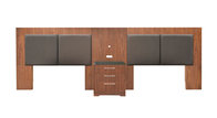 Walnut wood veneer upholstery king/queen size wooden headbaord for 5-star hotel bedroom furniture