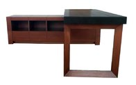 L shape wooden desk&dresser unit/console / credenza for hotel bedroom furniture,hospitality casegoods