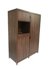 Luxury design American hotel Custom made walnut wood veneer  Wardrobe,closet cabinet,hospitality casegoods