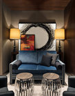 American style King size walnut wooden 5-star custom made Hilton Hotel bedroom Furniture sets,hospitality casegoods,