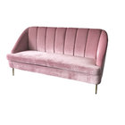Wholesale New model pink couch velvet upholstery living room sofa furniture for wedding rental sofa