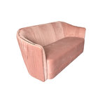 Hot 2018 New design red velvet tufted living room furniture sofa,velvet fabric lining room sofa