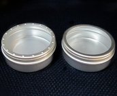 Aluminum Round Cosmetic Packaging/Cream Jars With Press Cap in Trapdoor-100G & 100ML 