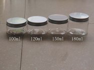 100G &100ML PET Round Cosmetic Packaging/Cream Jar /Aluminum Jars With Aluminum Screw Cap