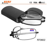 Portable Fashion Folding Reading Glasses Rotation Eyeglass