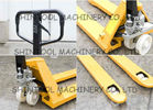 China Casting Pump Hand Pallet Jack with rubber wheel / nylon wheel distributor