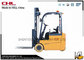 Storage Yard three wheel Electric industrial Forklift Truck in Narrow Aisle Lift Truck CE supplier