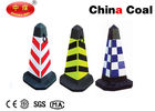 China Light Weight Square Traffic Cones 75cm EVA Square Traffic Cones Safety Road Cone distributor