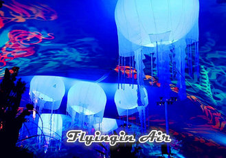 Large Party Decorative Light Inflatable Lighting Jellyfish for Meetings and Conference