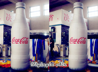 Customized Coke Bottle Advertising Inflatable Bottle with Blower for Sale
